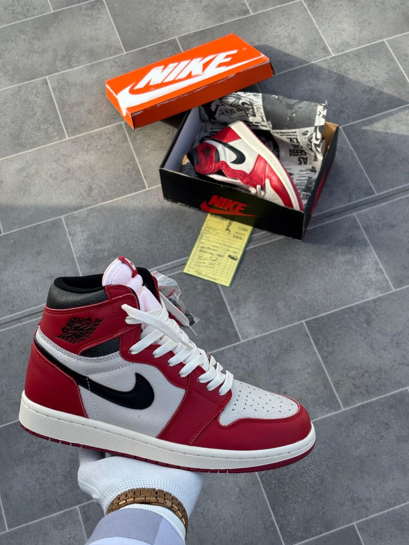 Nike Air Jordan Retro 1 High Lost & Found With Og Box Yellow Bill Butter Paper