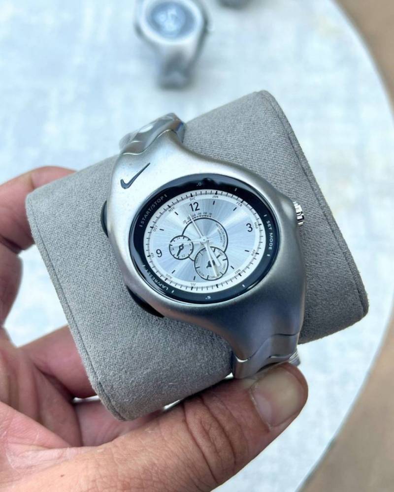Nike Triax Armored Chronograph Silver White