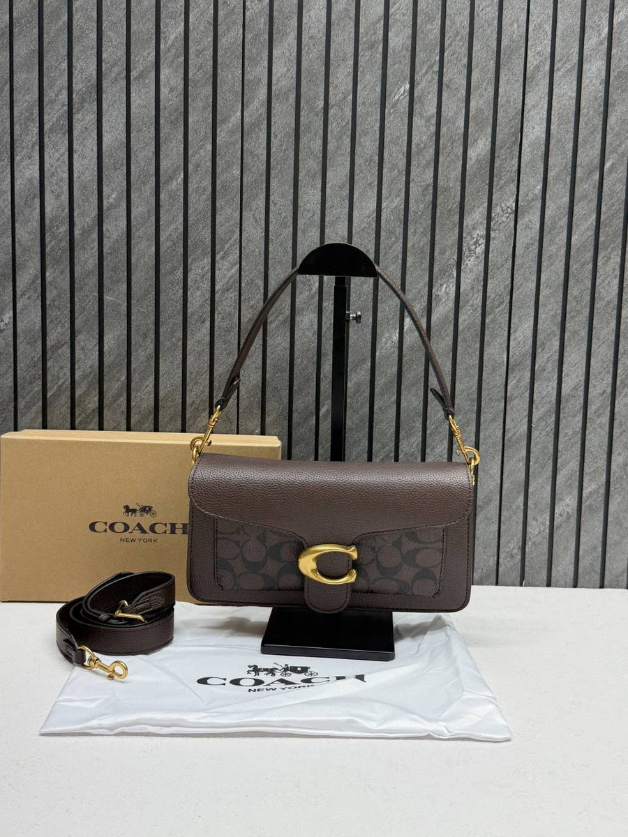 Coach Tabby 26 Maple Shoulder Crossbody Bag With Original Box 2 Belt (Short Long)