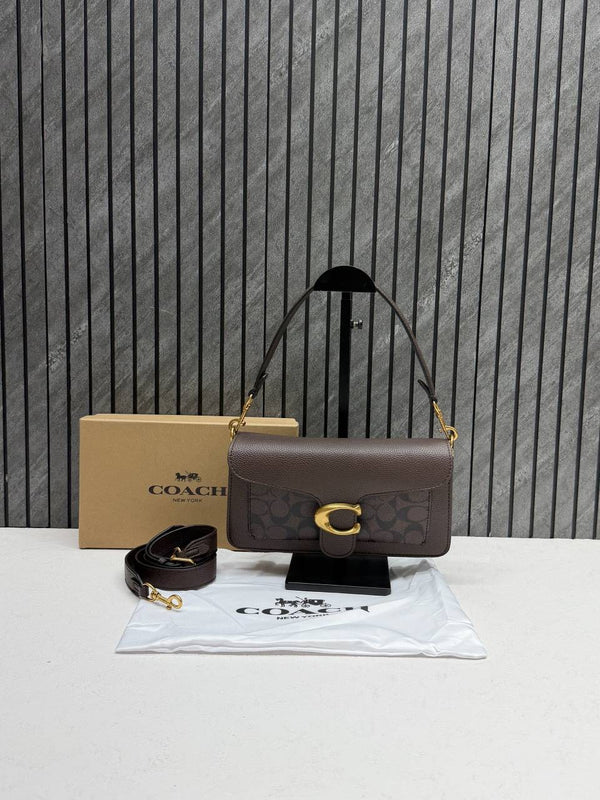 Coach Tabby 26 Maple Shoulder Crossbody Bag With Original Box 2 Belt (Short Long)