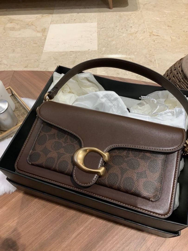 Coach Tabby 26 Maple Shoulder Crossbody Bag With Original Box 2 Belt (Short Long)
