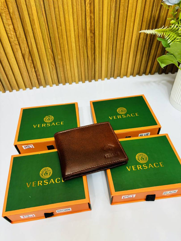 102 VERSACE MAROON PREMIUM QUALITY WALLET