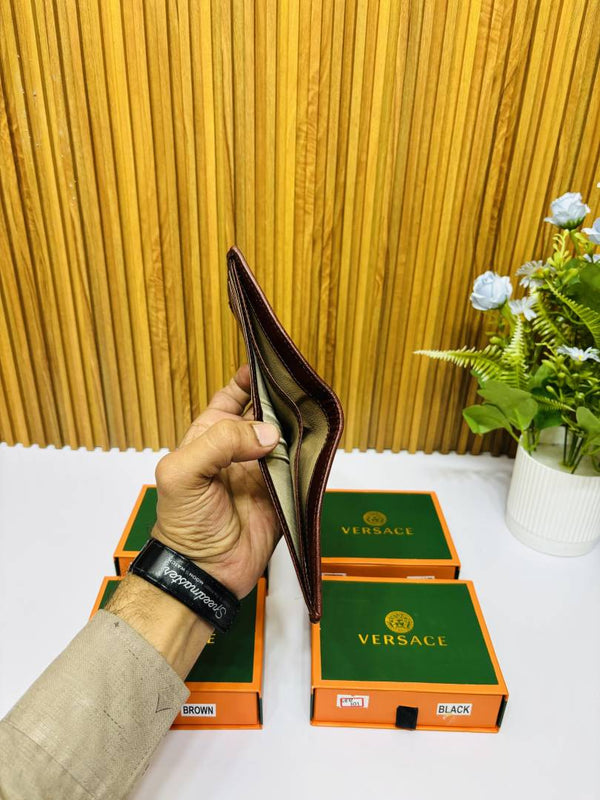 102 VERSACE MAROON PREMIUM QUALITY WALLET