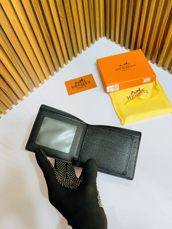 41 HERMEZ FULL BLACK PREMIUM QUALITY WALLET WITH BOX