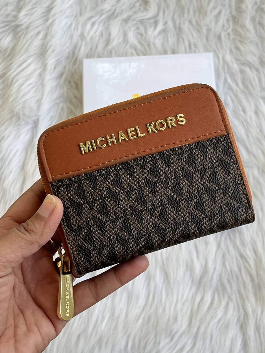 Michael Kors_119_Coffee_Mini_Wallet_With_OriginalBox_DustCover