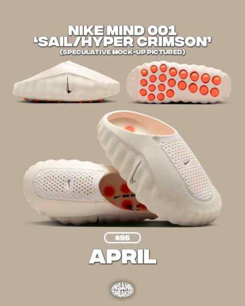Nike Mind 001 Mules In Cream Fix