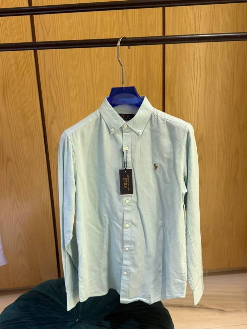 Ralph L-xAUREN P-OLO IMPORTED STORE ARTICLE SHIRT linen fabric