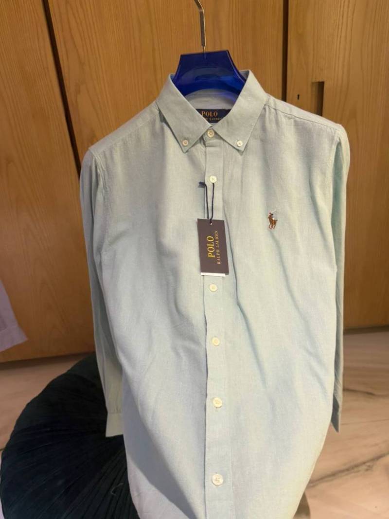 Ralph L-xAUREN P-OLO IMPORTED STORE ARTICLE SHIRT linen fabric
