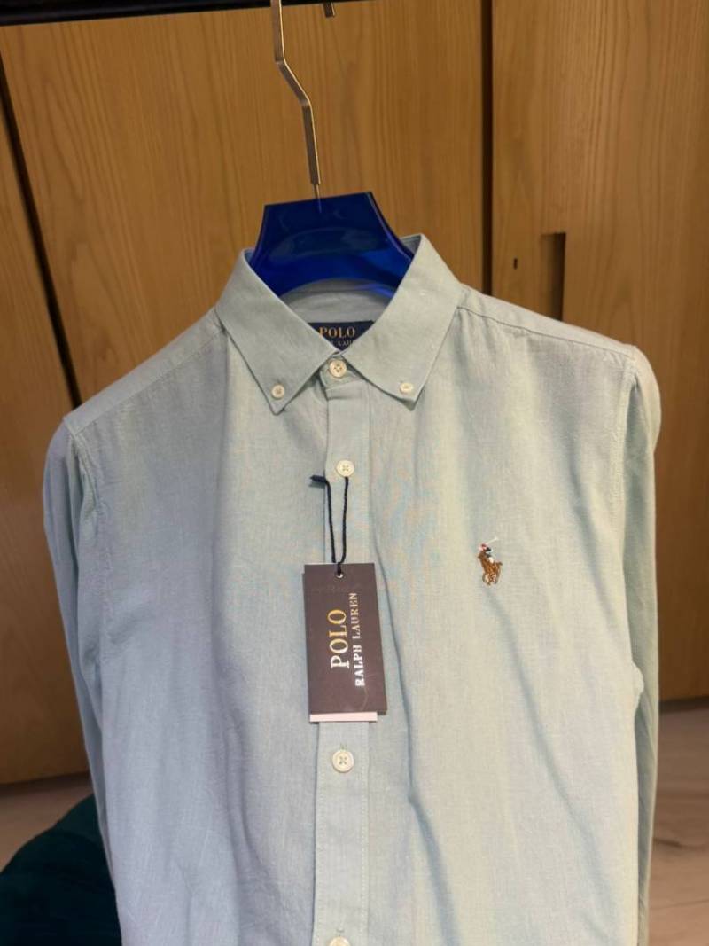 Ralph L-xAUREN P-OLO IMPORTED STORE ARTICLE SHIRT linen fabric