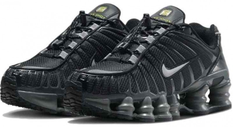 Nike Shox TL Black And Metallic Silver 2440