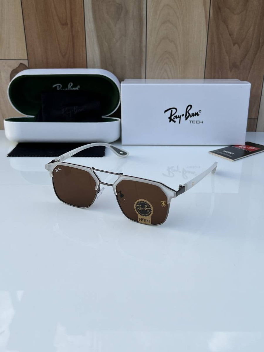 Rey ban 04 white brown