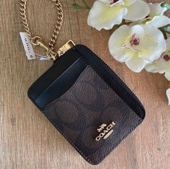 Coach_Zip_Card_Case_Mini_Wallet_With_Original_Box style idea