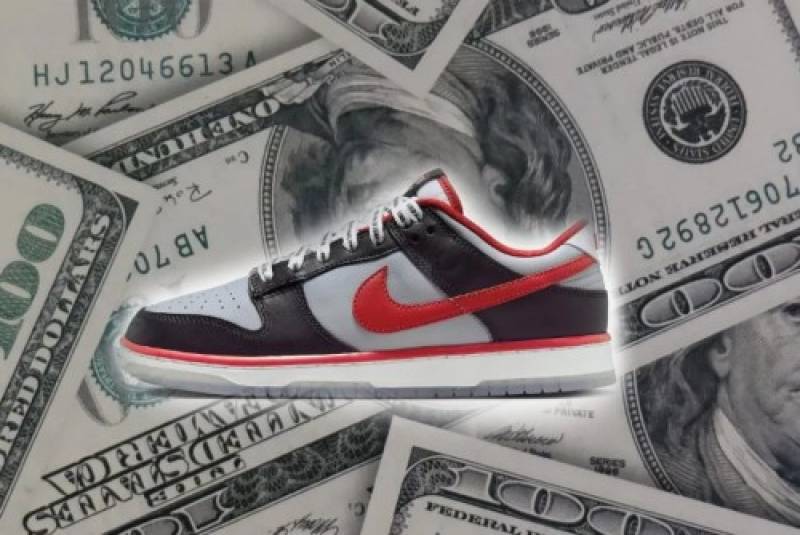...Nikke dunk low clark atlanta university x black red grey