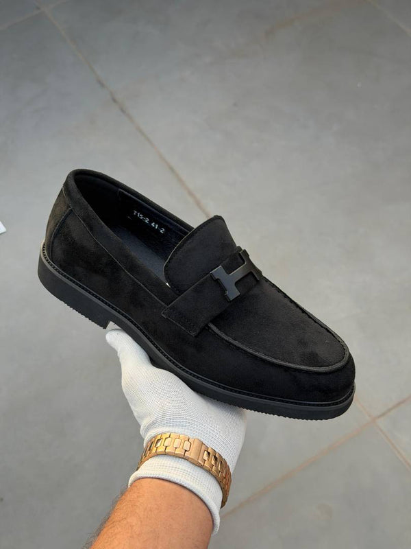 Hermee s Premium Suede Loafer Black