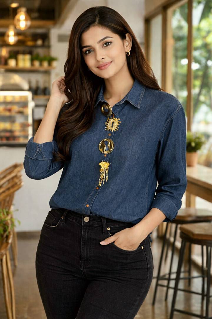 DIO LOGO SHIRT BLUE S127-BL