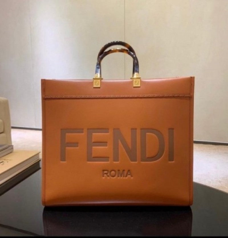 Fendi_Roma_Sunshine_Tote_Bag_With_Dust_Bag_&_Shoulder_Strap_(Brown-126)
