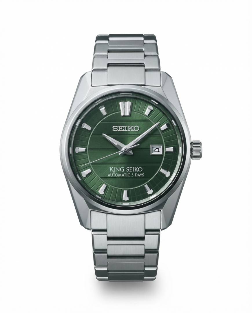 King Seiko Vanac Quartz Silver Green Dial