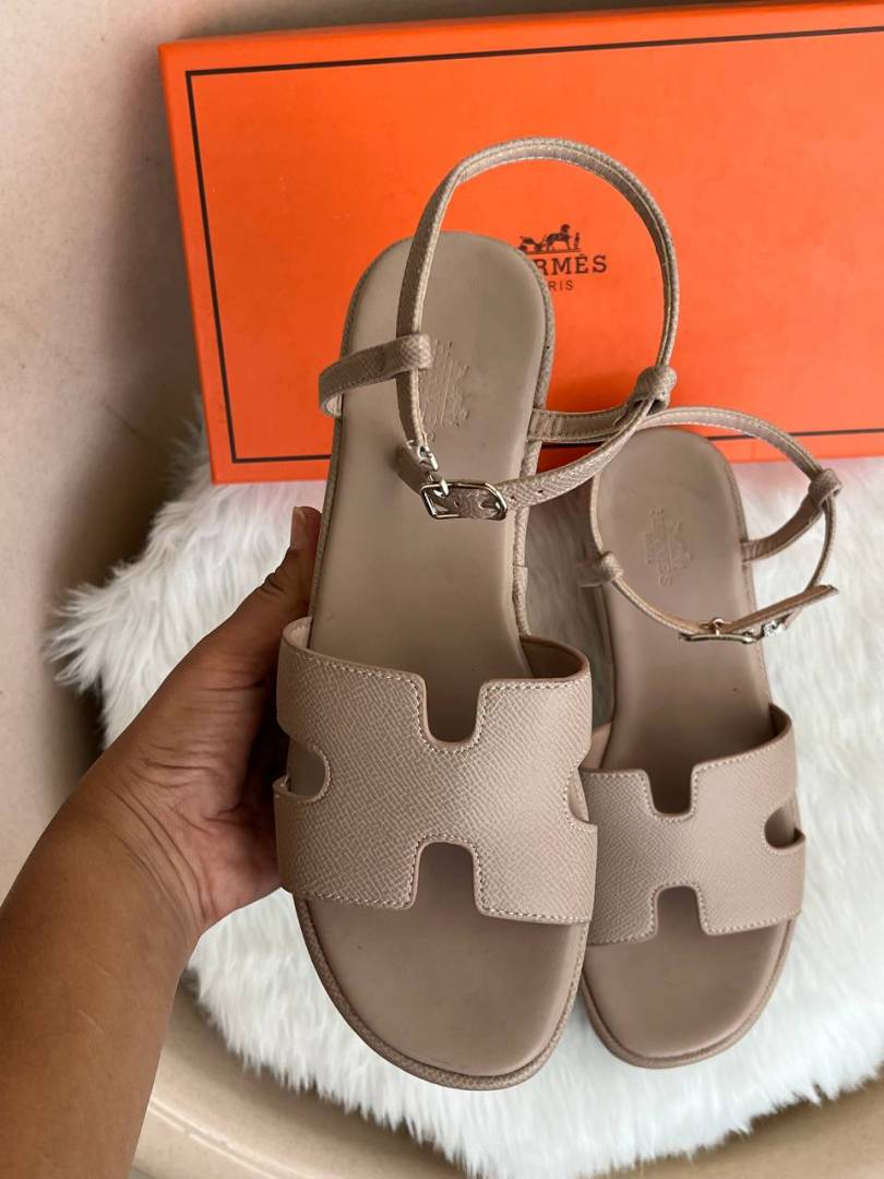 Hermes_Jam_30_Khakhi_Platform_Sandal_With_Original_Box