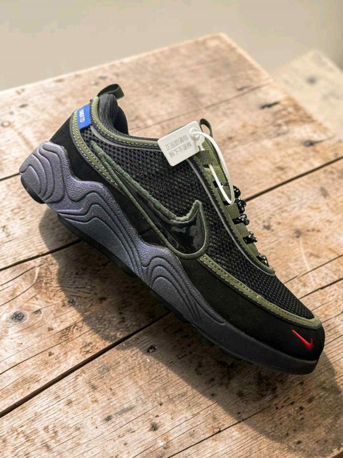 UNDEFEATED Nikkee x Air Zoom Spiridon Black And Green style idea