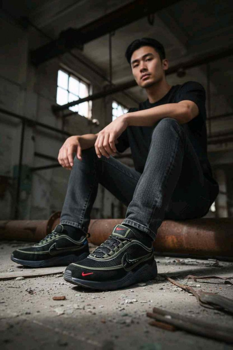 UNDEFEATED Nikkee x Air Zoom Spiridon Black And Green