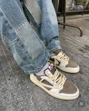 Nike Air jordann retro 1 travis scott low reverse mocha