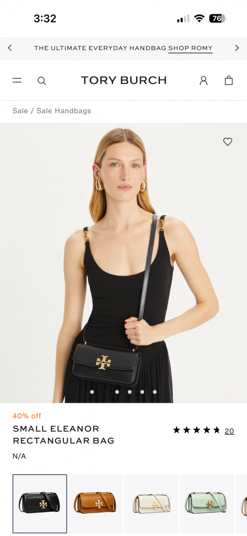 Tori Burch_Small_Eleanor_Rectangular_SlingBag_With_OriginAuldoubleBox