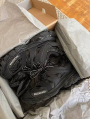 Balenciaga a track trainer with full accessories triple black sale