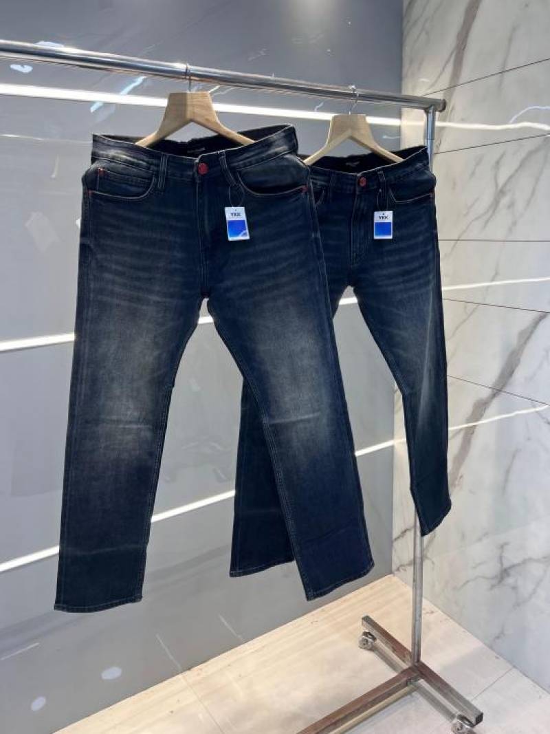 Balmain Paris Blue Shade Premium Imported Stretchable Lycra Fabric Straight Fit Denim Sale Offer 2841