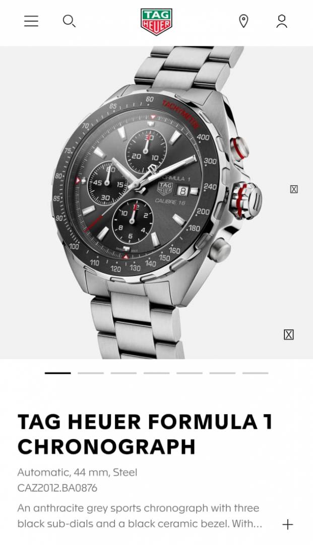 Tag Huer chronograph formula 1 calibre 16