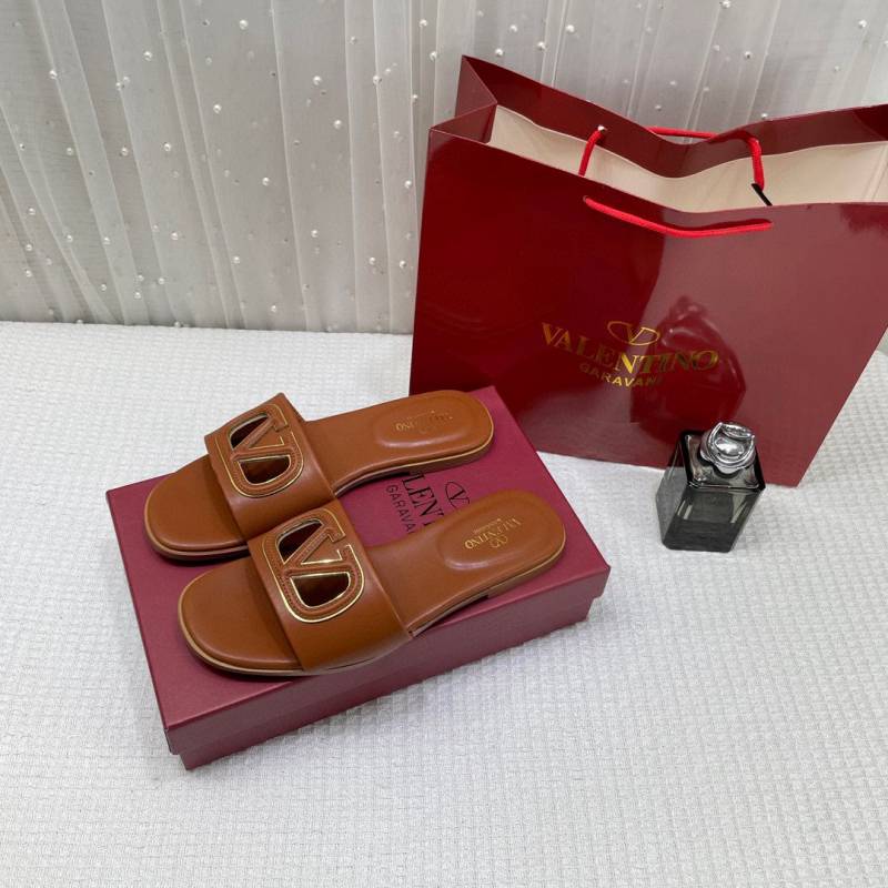 Valentino_Garavani_VLogo_Signature_Flat_Leather_Sandals_Brown_With_OG_Box_&_Carry_Bag_1892_Brown