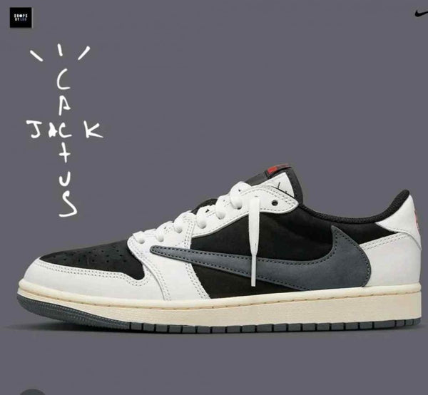 Travis Scott X Air Jordan 1 Low Og Grey Black