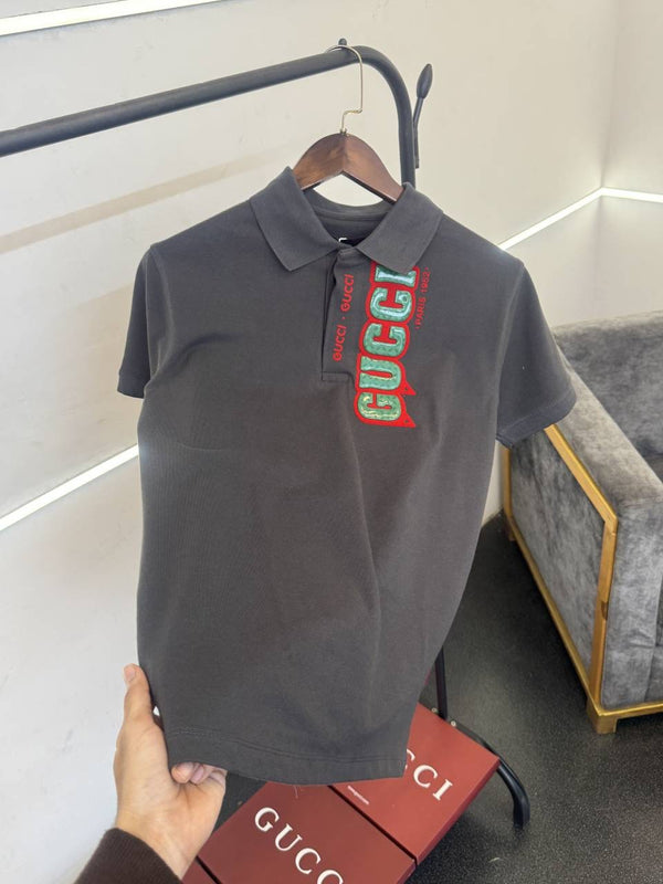 Gucci imported box pack polo tshirt grey