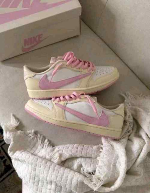 Travis Scott X Air Jordan 1 Low OG Shy Pink womens Semi Ua fix 145