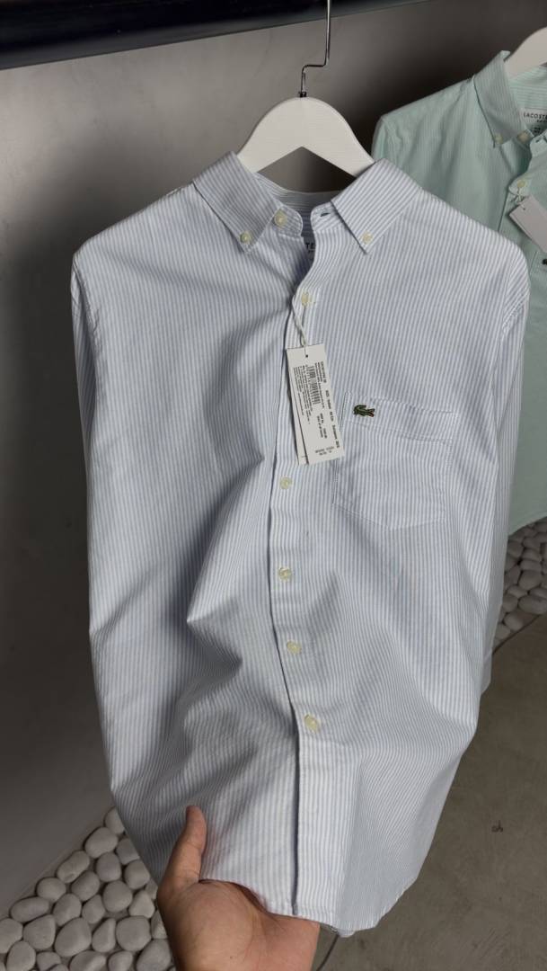 Lacoste Premium Linen Striped Shirt 1993