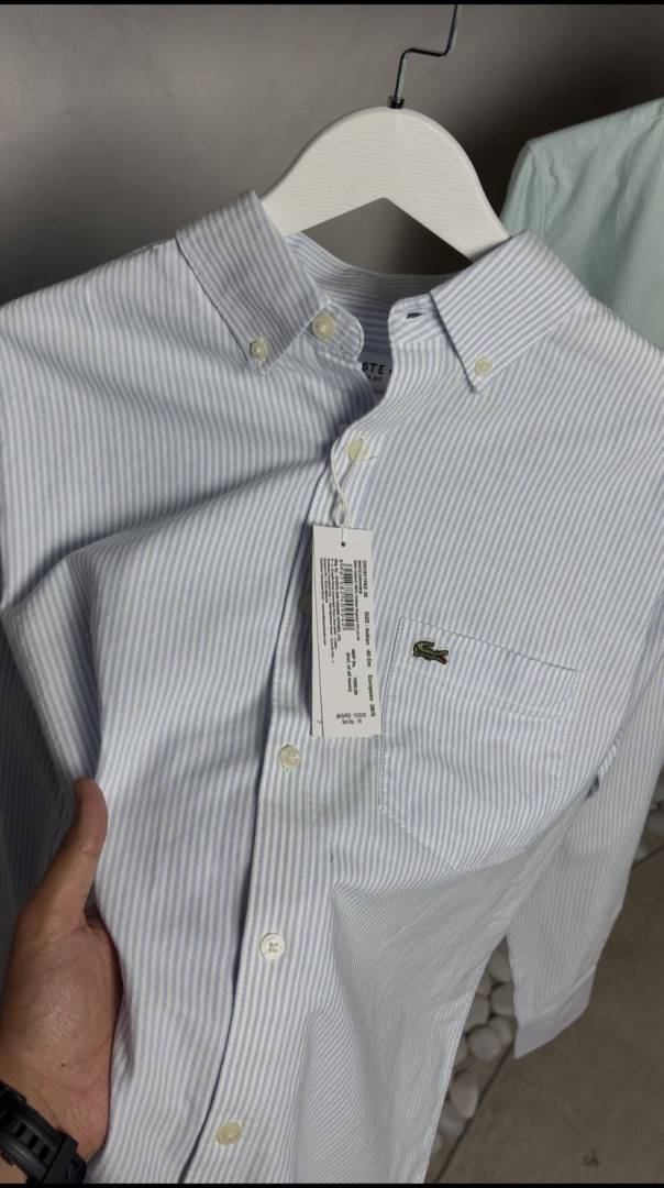 Lacoste Premium Linen Striped Shirt 1993