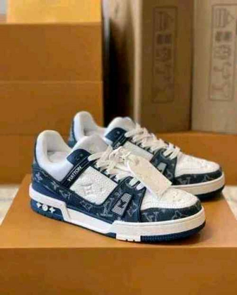 LOUIiSS VUITTONN TRAINERS MONOGRAM DENIM