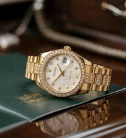 Rolex Date just 31 In 18k Yellow Gold