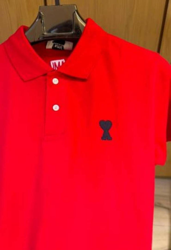 AMI PARIS IMPORTED STORE AxRTICLE POLO T-SHIRT