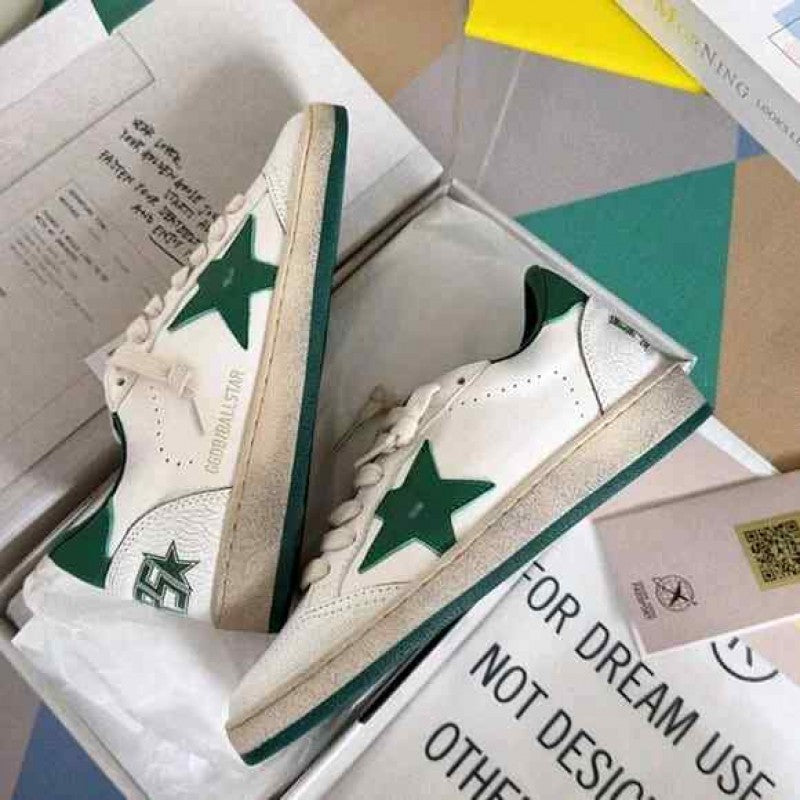 Golden Goose Ballstar WhiteGreen sneakers 479