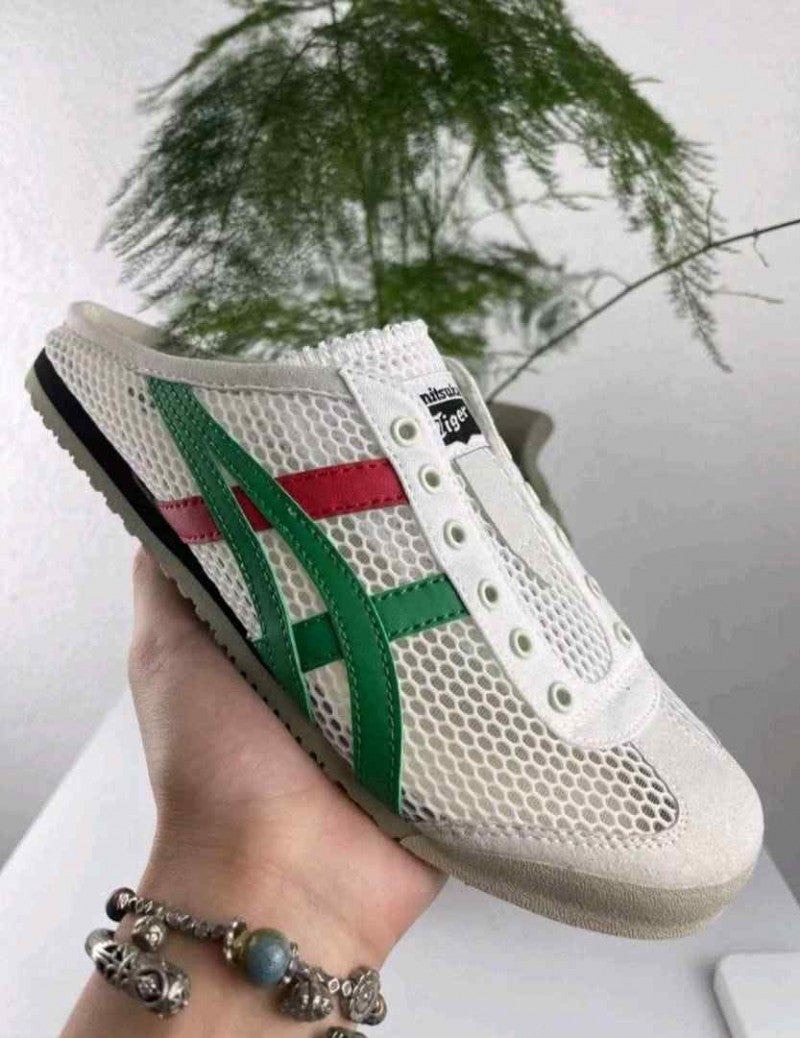 Onitsuka Tigerr Sabot White Green Fix 720
