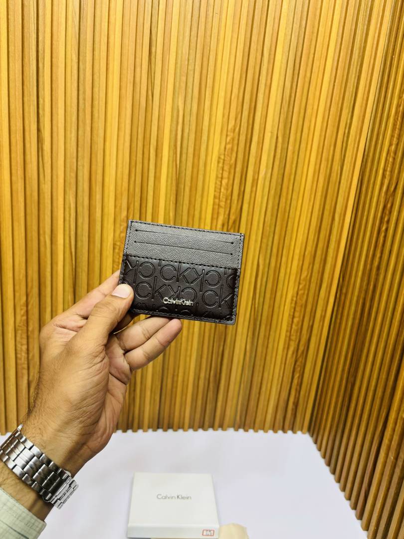105 CK CALVIN KLINE PREMIUM QUALITY CARD HOLDER WALLET BROWN