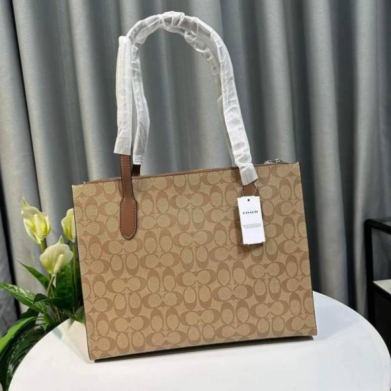 Coach_Nina_Carryall_Premium_Tote_Bag_With_OG_Box_&_Dust_Bag_(Brown-809)
