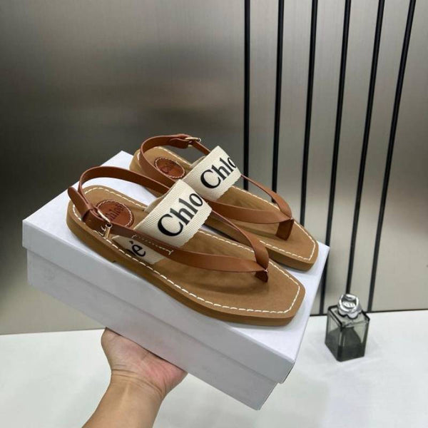 Chloe Woody Thong Sandal With Original Box & Dust Cover