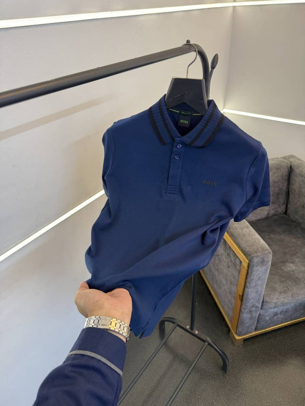 Hugo bos imported polo tshirt blue