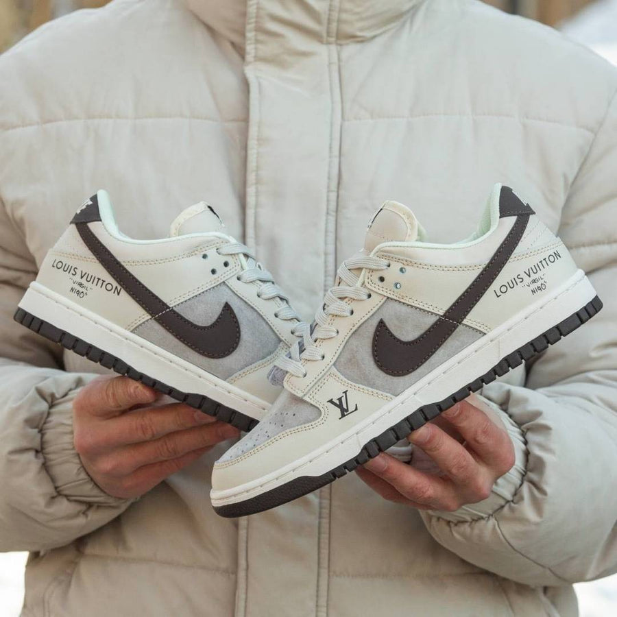 Nike SB Dunk Low X Loiuss Vuitton Gray