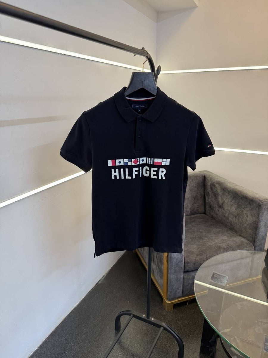 Tommy hilfigar imported polo tshirt navy blue sale