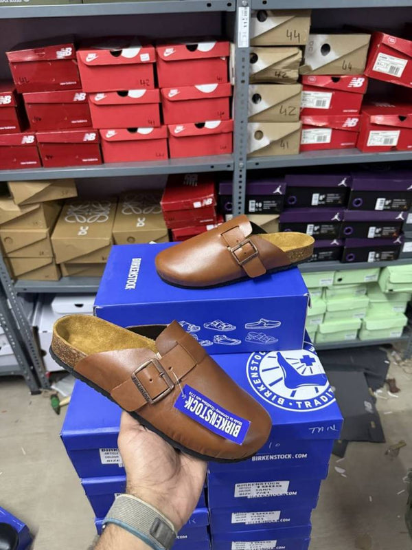 Birkenstock Boston Leather Tan