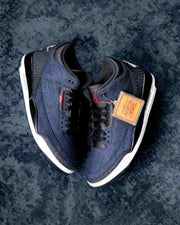 Nike Leviis x Air Jordan 3 Retro Indigo MenTrack 658