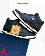 Nike Leviis x Air Jordan 3 Retro Indigo MenTrack 658