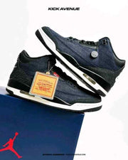 Nike Leviis x Air Jordan 3 Retro Indigo MenTrack 658